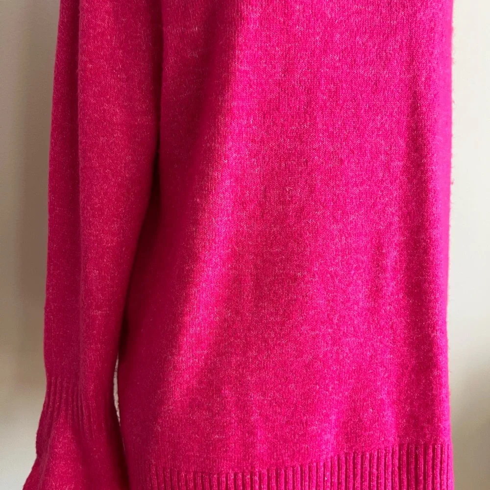 Loft Pink Cowl Neck Sweater Size Medium - Picture 4 of 8